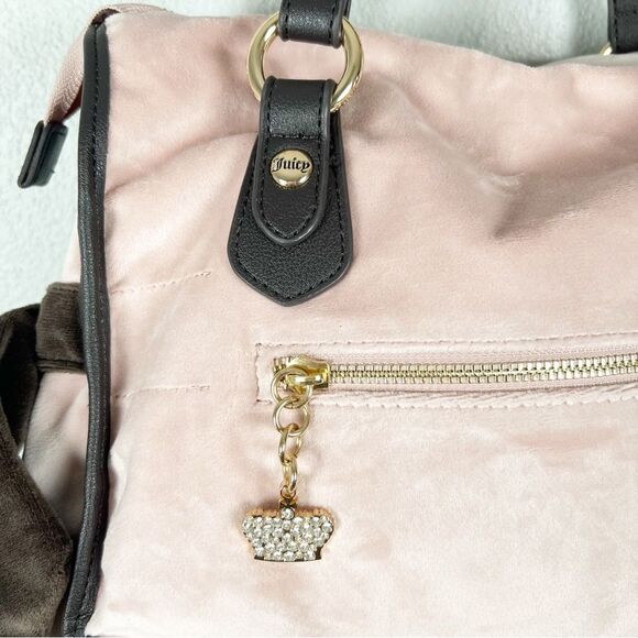 NWT Juicy Couture Dreamy Juicy Tote in Dusty Blush/Chocolate Y2K 90s - Picture 5 of 10